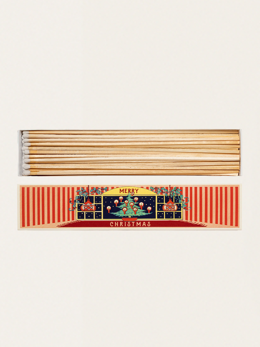 Long matches in an elegant vintage box - Christmas At Home