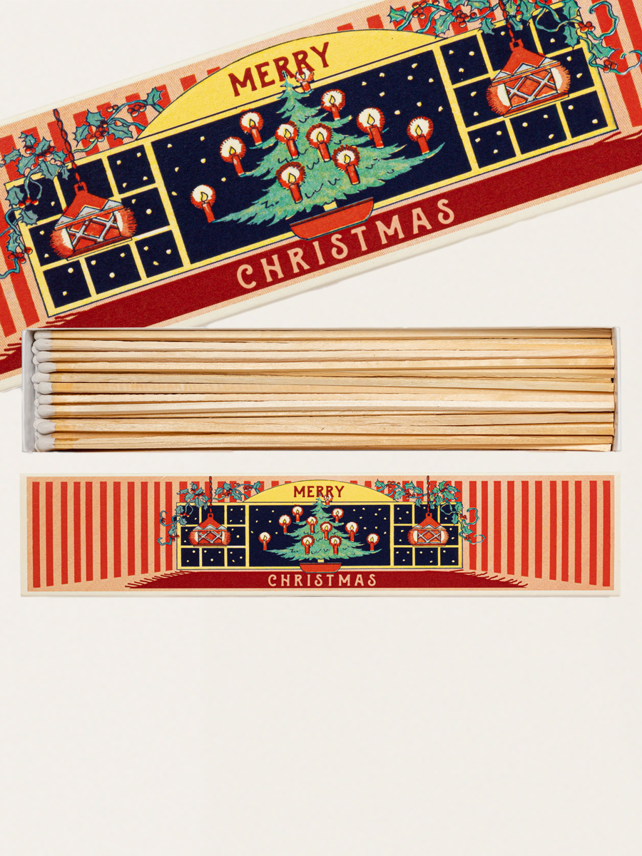 Long matches in an elegant vintage box - Christmas At Home