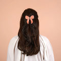 Haarspange mit Rosenschleife