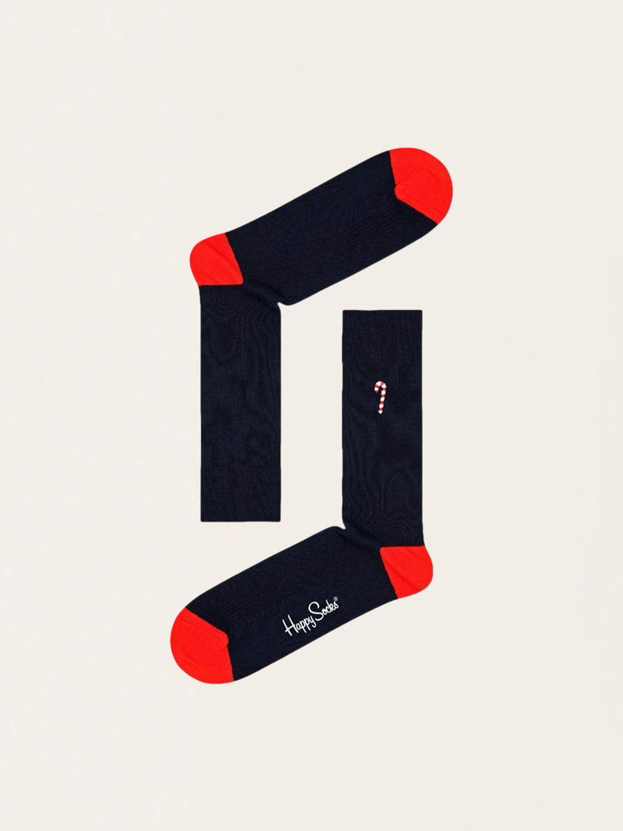 Socken-Set für Erwachsene mit Zuckerstangen- und Kakaomotiven (2er-Pack)