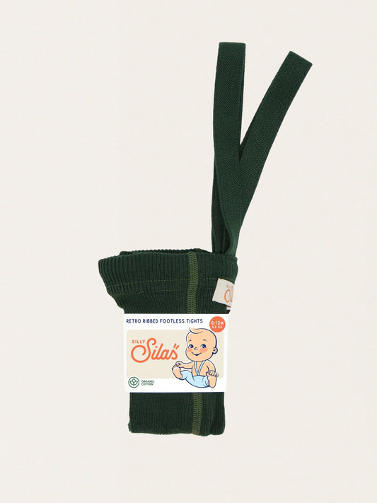 Bawełniane legginsy na szelkach w stylu retro