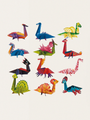 Einfaches Origami-Kreativset – Dinosaurier
