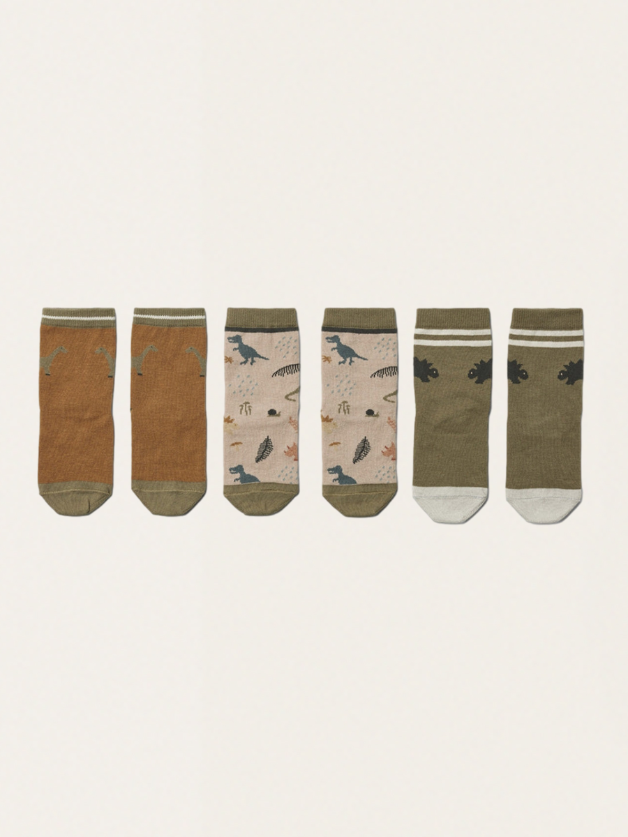 Set of three pairs of cotton socks