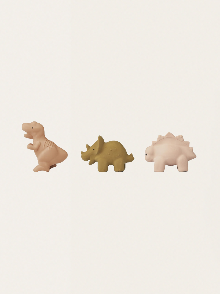Rubber bath dinosaurs