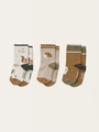 Set of three pairs of cotton socks