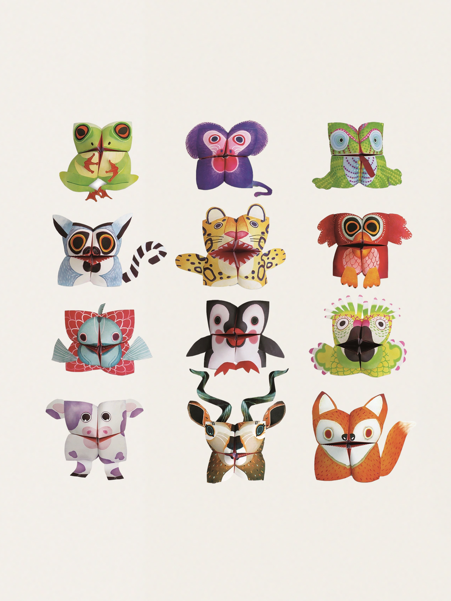 Einfaches Origami-Kreativset – Tierbabys