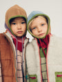 Merino wool hooded scarf