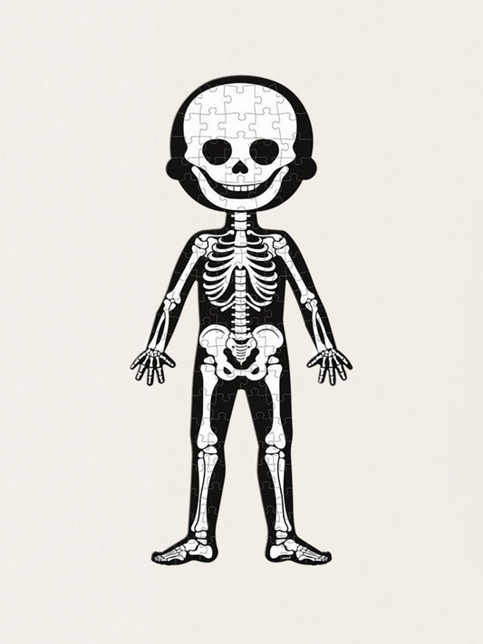 Educational puzzle: Giant human body