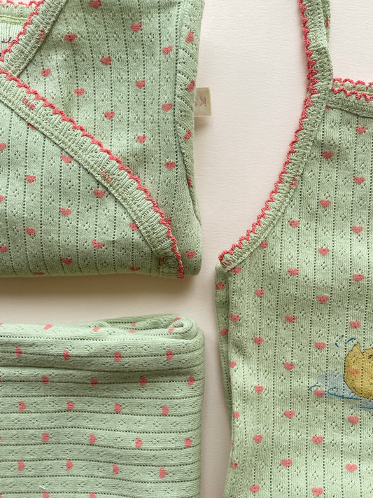 Komplet bielizny z bawełny organicznej Minnie