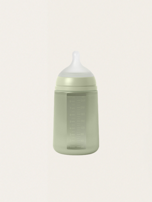 SX PRO Silikonflasche, mittlerer Durchfluss, 240 ml, Grün