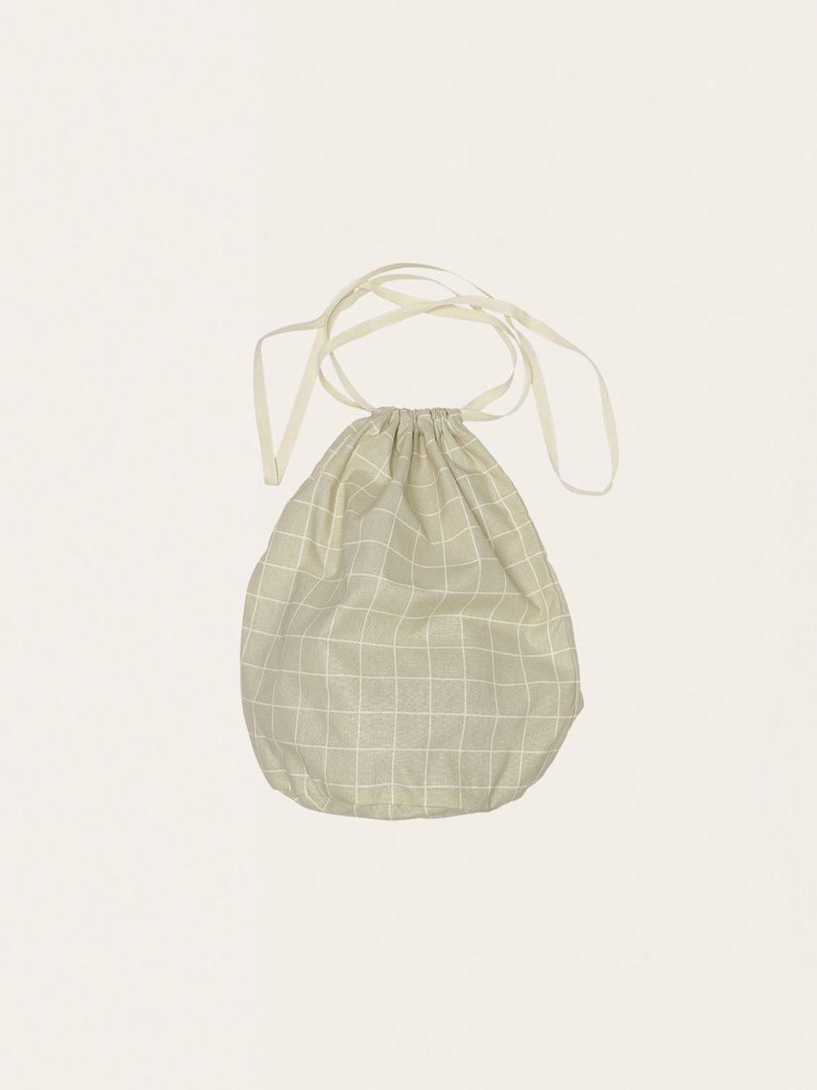 Bawełniany worek large Oyster Grey Check