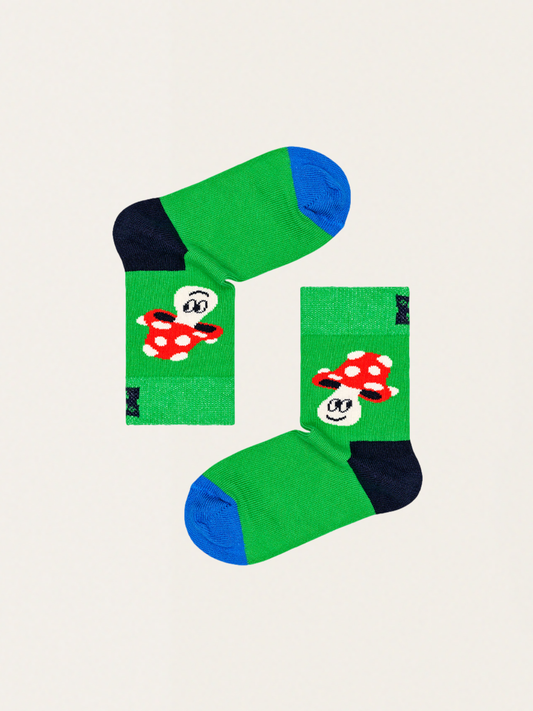 Kindersocken, 2 Stück – Fröhlicher Pilz