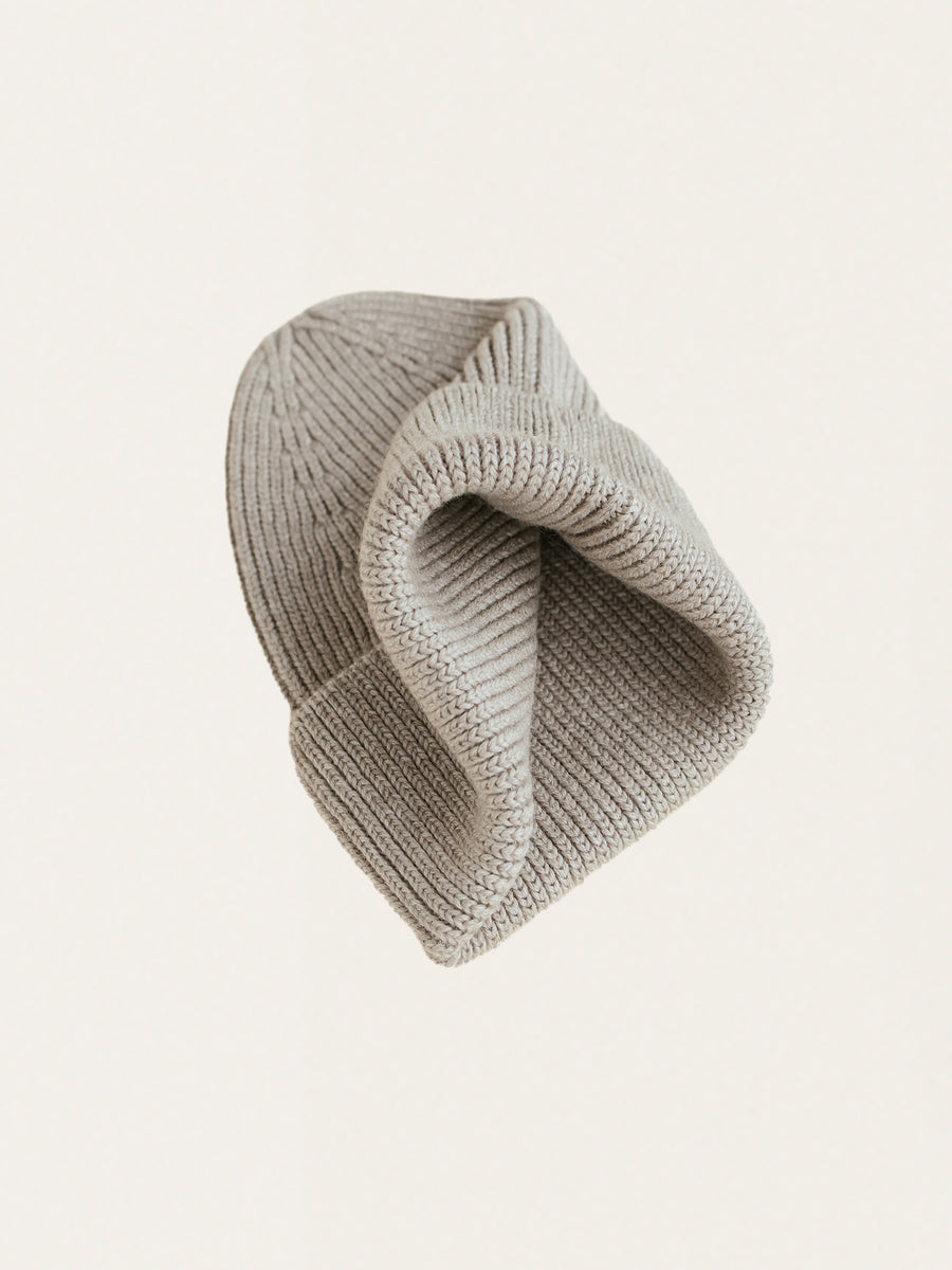 Fonzie Ribbed Italian Merino Wool Hat 