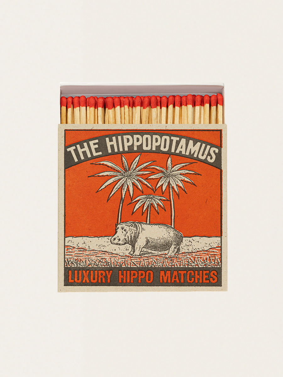 Streichhölzer in einer eleganten Vintage-Box – Hippo