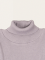 Ice Rose Ribbed Merino Wool Turtleneck