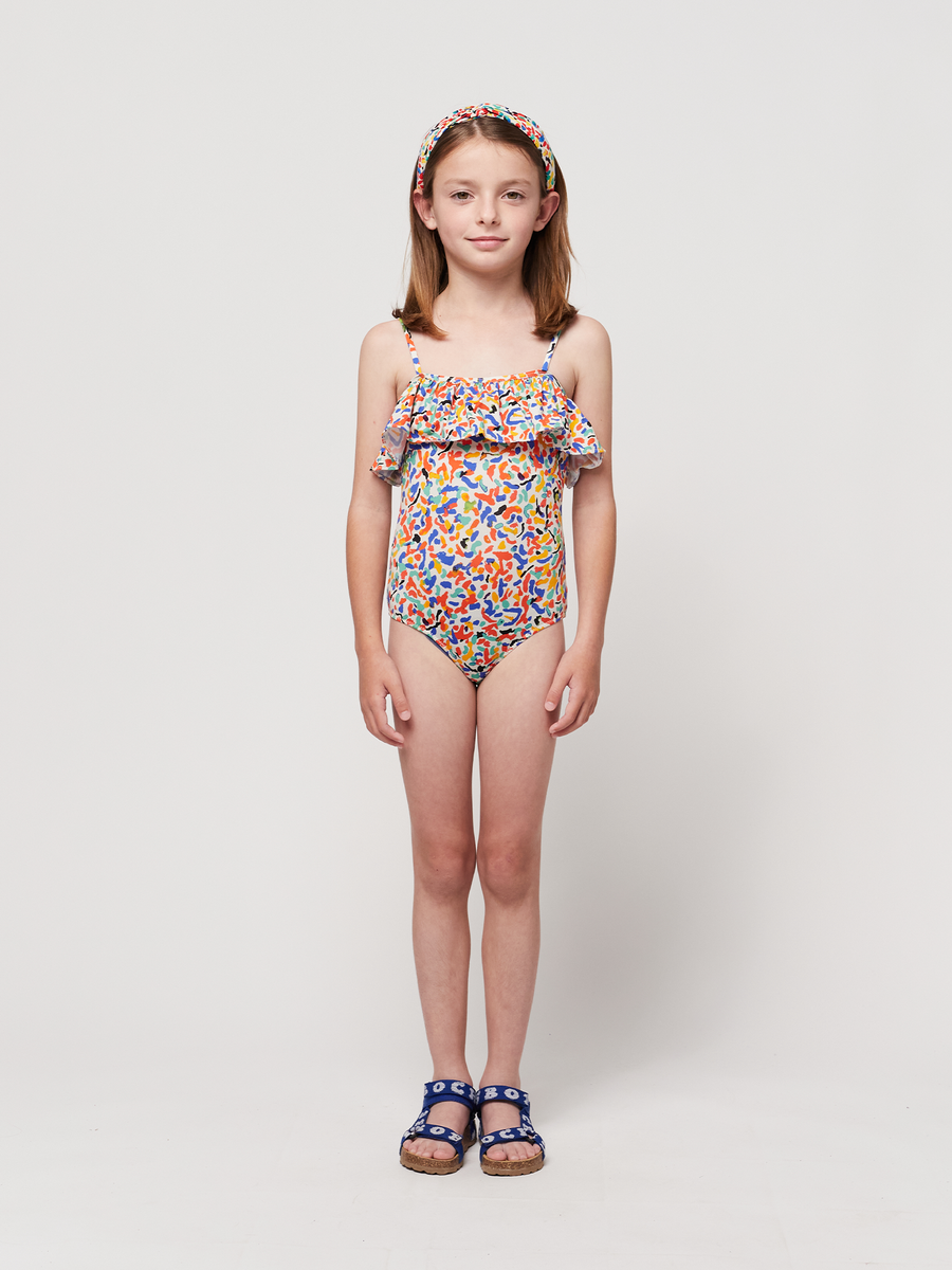 Confetti All Over Ruffle Swimsuit