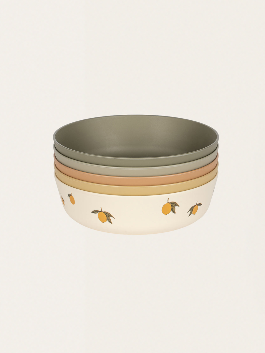 Set of eco-plastic bowls, 5 pcs.