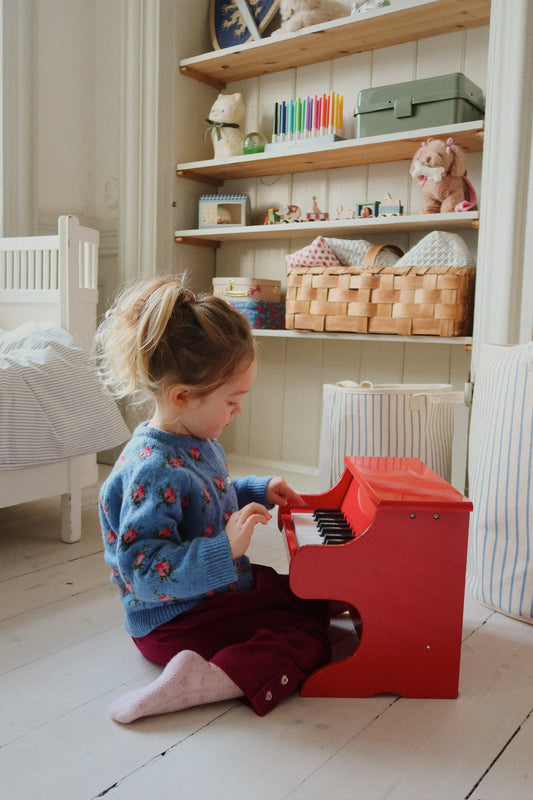 Drewniane pianino dla dzieci