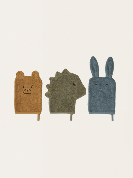 Set of three soft Whale bath sponges