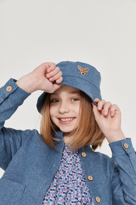 Kapelusz typu bucket hat Denim