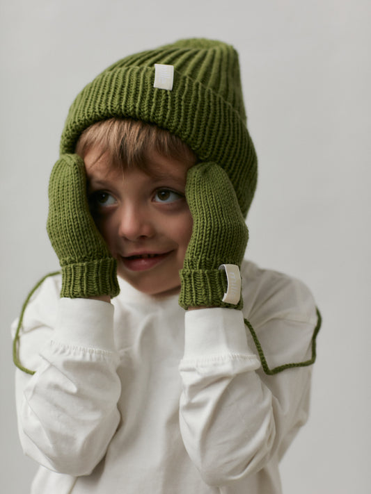 Chunky merino wool hat