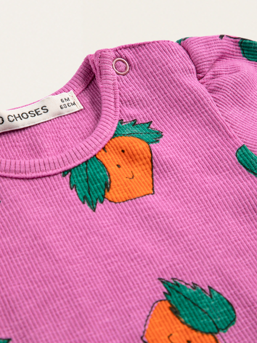 Bawełniany T-shirt Baby Tangerine all over