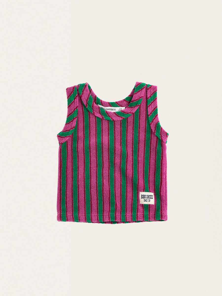 Bawełniany tank top Baby z miękkiej frotte
