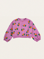 Bawełniana krótka bluza Kids Tangerine all over