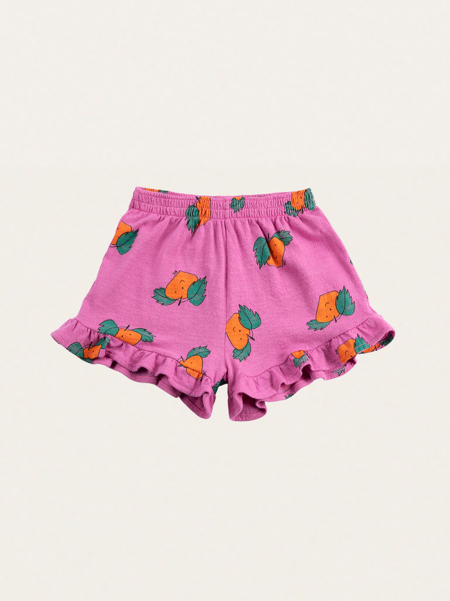 Krótkie spodenki z falbankami Kids Tangerine all over