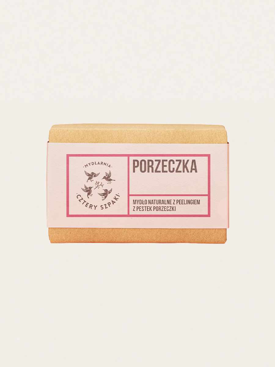 Naturalne mydło peelingujące Porzeczka