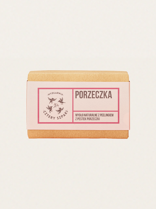 Naturalne mydło peelingujące Porzeczka