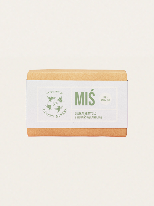 Miś - Naturalne mydło z wegańską lanoliną od 1. dnia życia