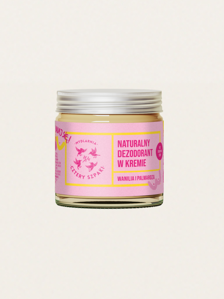 Naturalny delikatny dezodorant w kremie