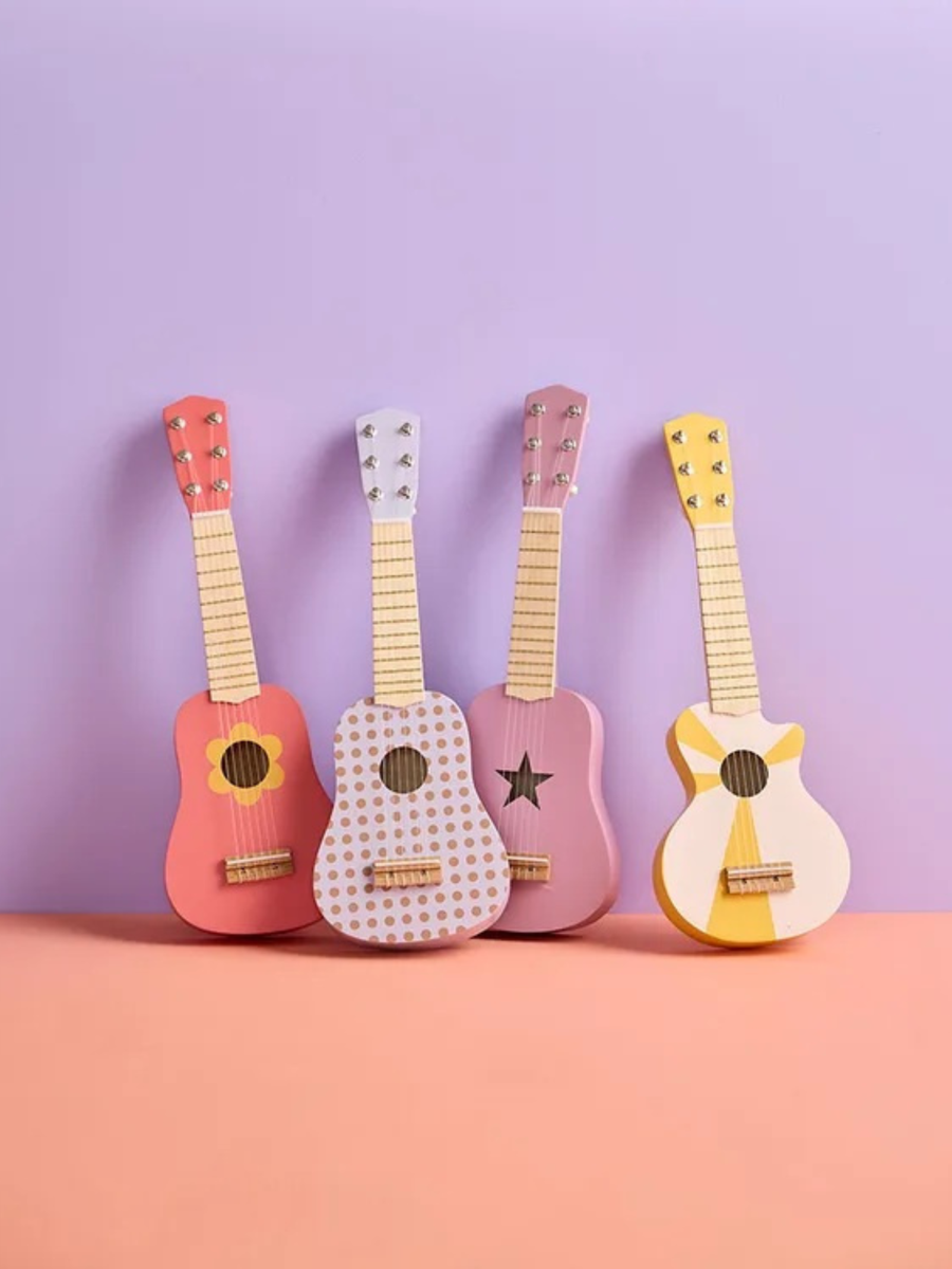Drewniana gitara Dot Lilac