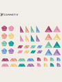 Klocki magnetyczne Pastel Shape Expansion Pack 48 el.