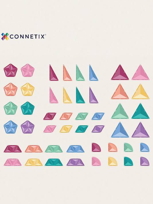 Klocki magnetyczne Pastel Shape Expansion Pack 48 el.