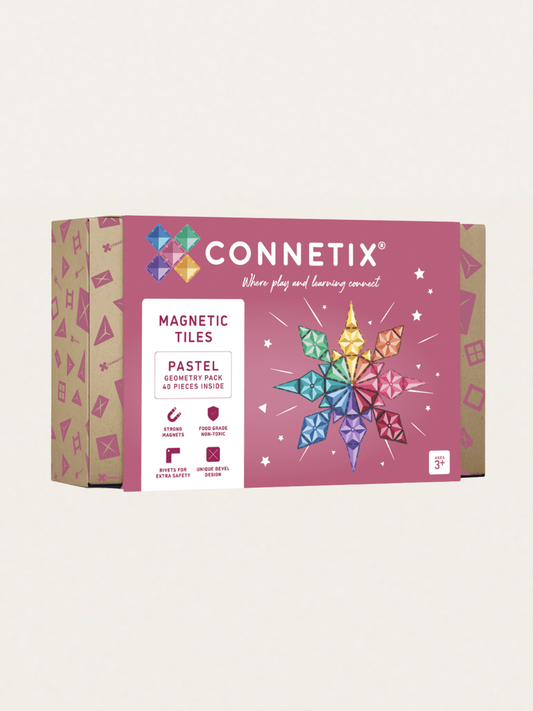 Klocki magnetyczne Pastel Geometry Pack 40 el.