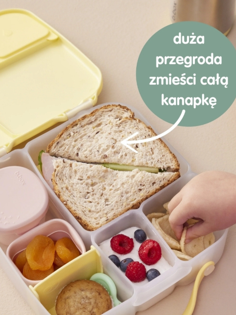 Duży lunchbox z przegródkami i wkładem chłodzącym