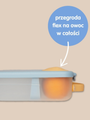 Duży lunchbox z przegródkami i wkładem chłodzącym