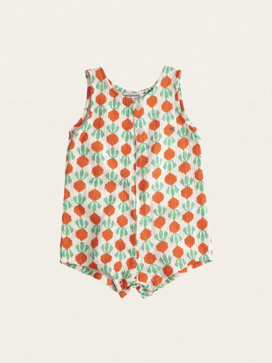 Zestaw na lato - romper + kapelusz Cool Radish all over