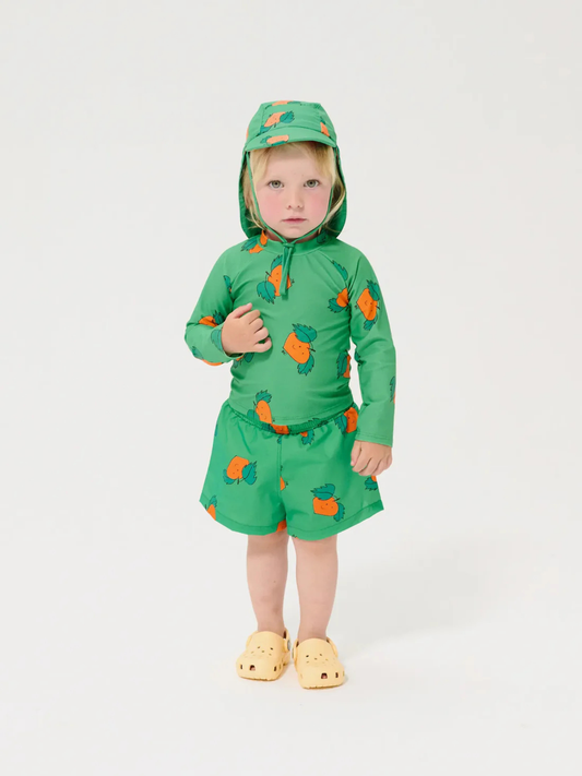 Czapka kąpielowa z daszkiem Baby Tangerine all over