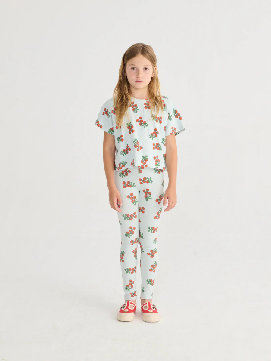 Bawełniany krótki T-shirt Kids Juicy Tomatoes all over