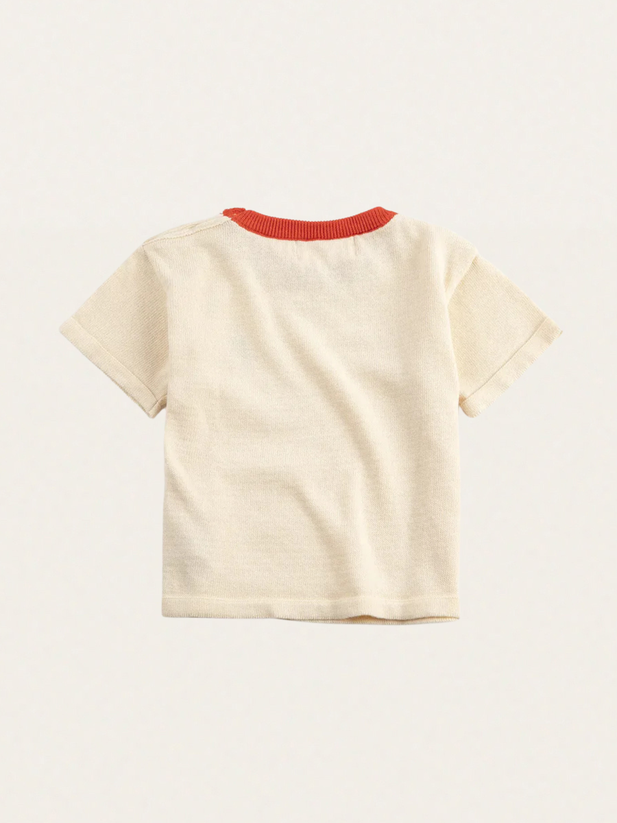 T-shirt z dzianiny bawełnianej Baby Pixel Strawberry
