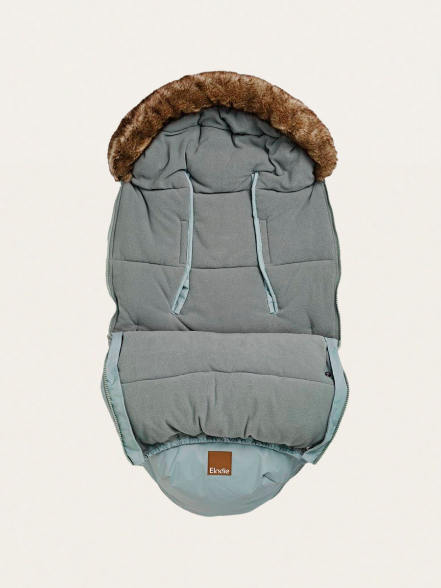 Pebble Green Windproof and Waterproof Stroller Footmuff