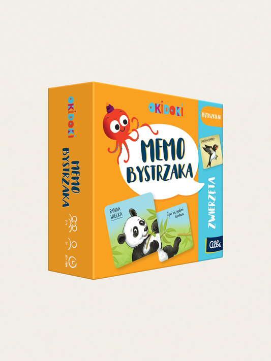 OKIDOKI - Gra Memo Bystrzaka. Zwierzęta