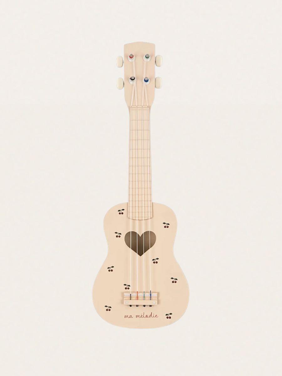 Drewniana gitara - ukulele Glossy Cherry