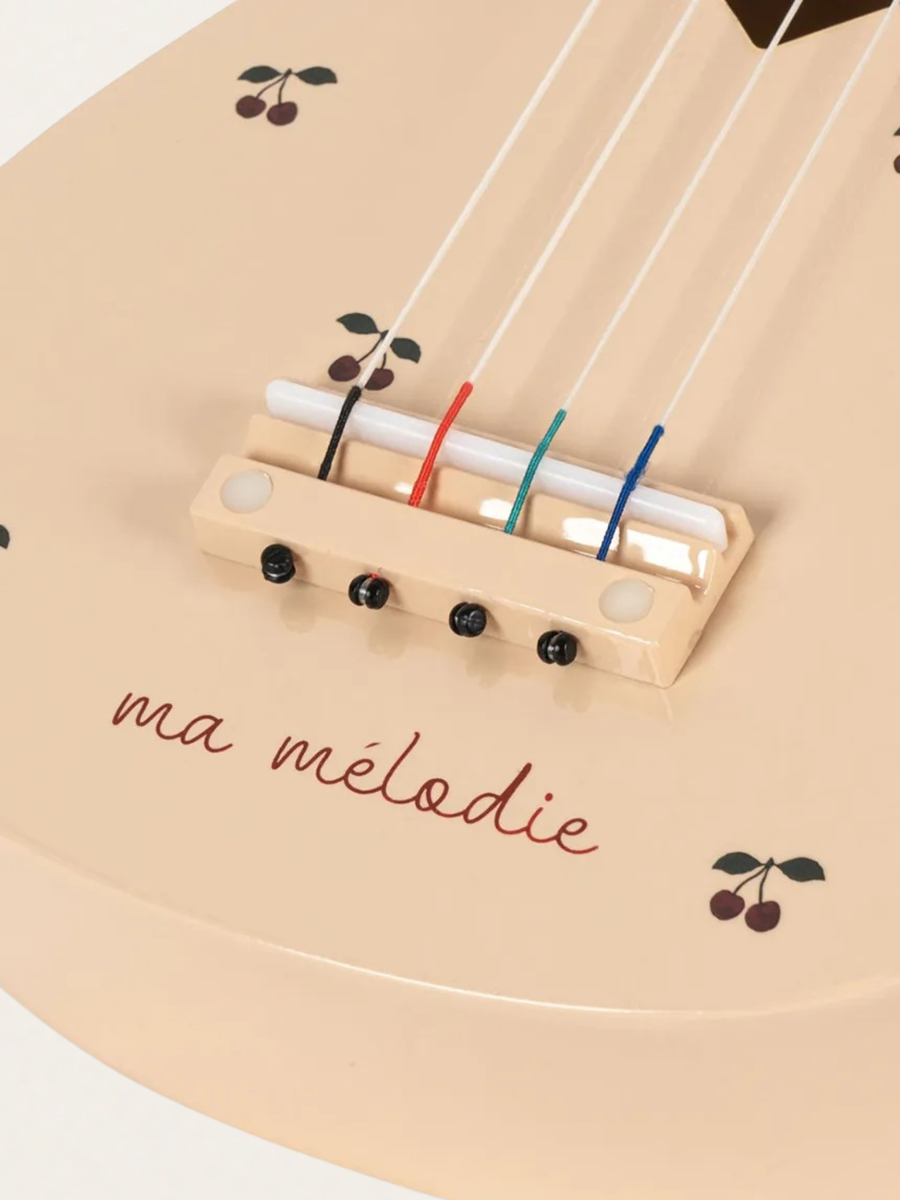 Drewniana gitara - ukulele Glossy Cherry