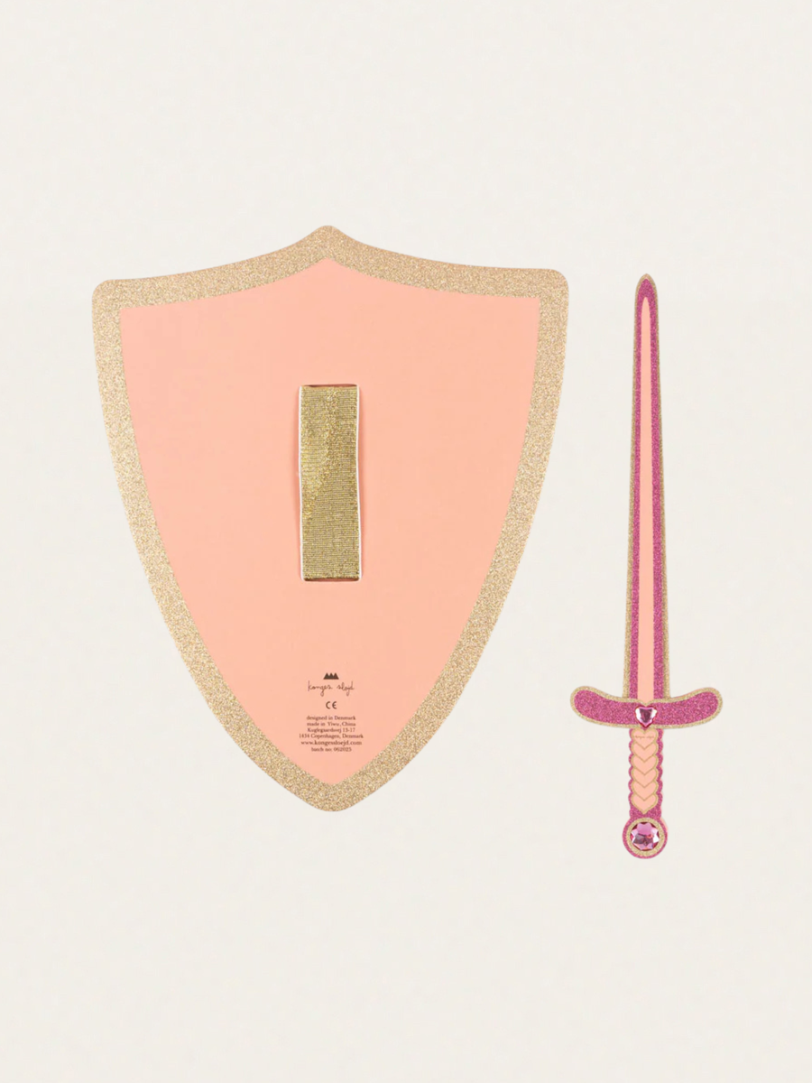Zestaw rycerski - miecz i tarcza Pink