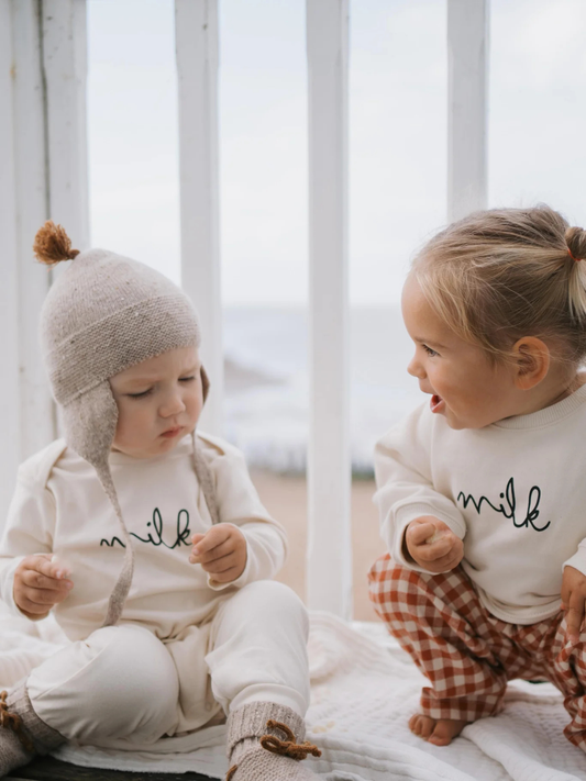 Śpioszki z bawełny organicznej Milk