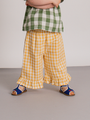 Muślinowe spodnie kuloty Honeycomb Gingham Frill